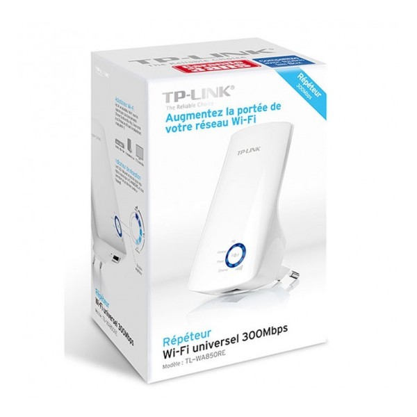 TP-Link TL-WA850RE  - Répéteur WiFi / Point d'accès WiFi 4 (N 300 Mbps) - Port E 