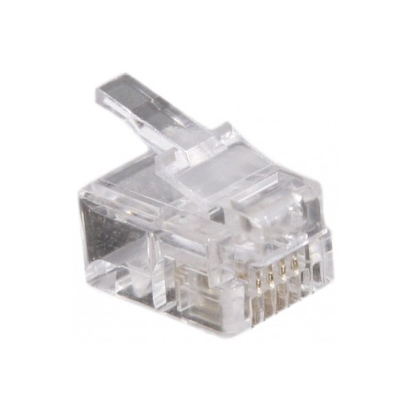 CONNECTEUR 6P4C RJ11 UTP TELEPHONIE - LOT DE 1000920400