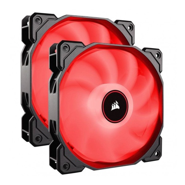 CORSAIR LED Fan AF140-LED Rouge Pack de 2 