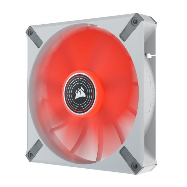 CORSAIR ML140 LED ELITE BLANC 140mm Magnetic Levitation Rouge SINGLE PACK 