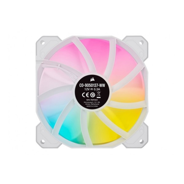 CORSAIR SP120 RGB ELITE BLANC LED Pack de 3 