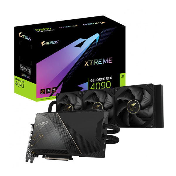 Gigabyte AORUS GeForce RTX 4090 XTREME WATERFORCE 24G NVIDIA 24 Go GDDR6X 