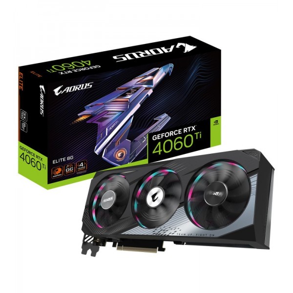 Gigabyte AORUS GeForce RTX 4060 Ti ELITE 8G NVIDIA 8 Go GDDR6 