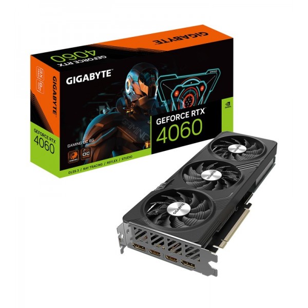 Gigabyte GeForce RTX­­ 4060 GAMING OC 8G NVIDIA GeForce RTX­ 4060 8 Go GDDR6 