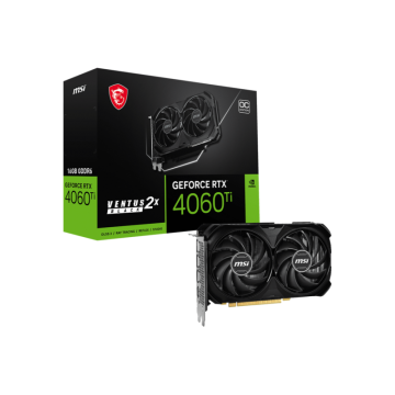 MSI GEFORCE RTX 4060 TI VENTUS 2X BLACK 16G OC carte graphique NVIDIA 16 Go GDDR6 