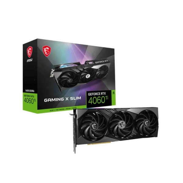 MSI GEFORCE RTX 4060 Ti GAMING X SLIM 16G carte graphique NVIDIA 16 Go GDDR6 