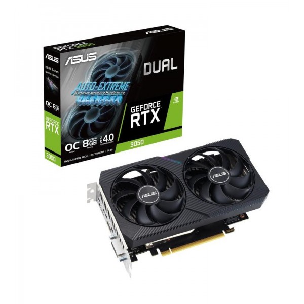 ASUS Dual -RTX3050-O8G-V2 NVIDIA GeForce RTX 3050 8 Go GDDR6 