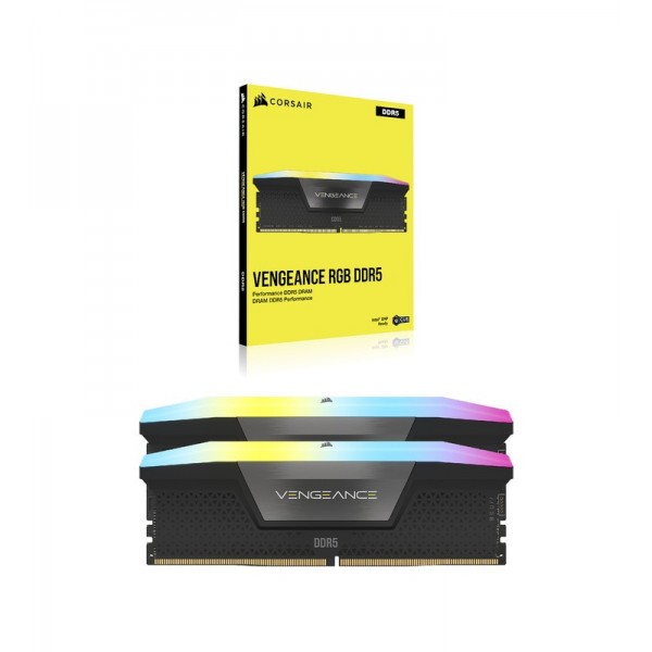 CORSAIR VENGEANCE RGB DDR5 5600 32G (2X16G) NOIR 