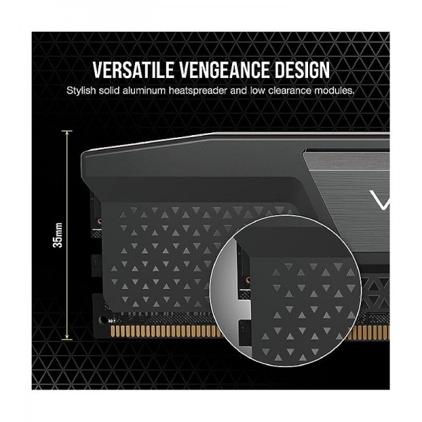 CORSAIR VENGEANCE RGB PRO D5 6000 32G (2x16G) CMK32GX5M2E6000C36 