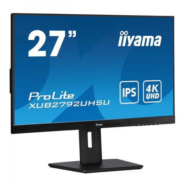 iiyama ProLite XUB2792UHSU-B5 écran plat de PC 68,6 cm (27") 3840 x 2160 pixels 4K Ultra HD LED Noir 