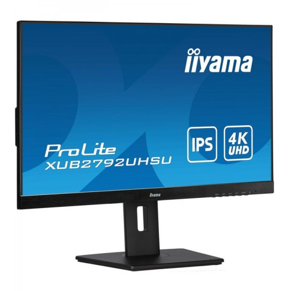 iiyama ProLite XUB2792UHSU-B5 écran plat de PC 68,6 cm (27") 3840 x 2160 pixels 4K Ultra HD LED Noir 