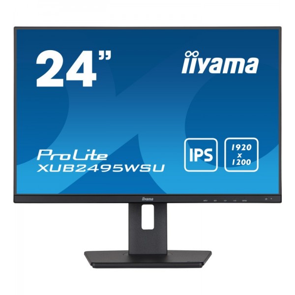 iiyama ProLite XUB2495WSU-B5 écran plat de PC 61,2 cm (24.1") 1920 x 1200 pixels WUXGA LCD Noir 