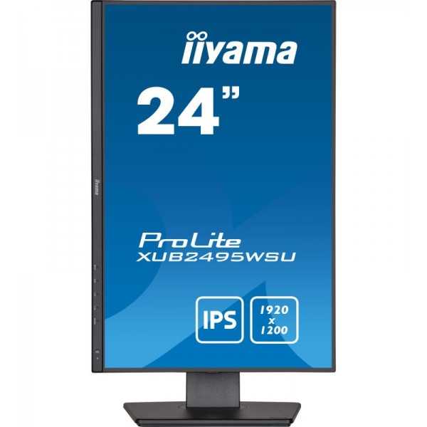 iiyama ProLite XUB2495WSU-B5 écran plat de PC 61,2 cm (24.1") 1920 x 1200 pixels WUXGA LCD Noir 