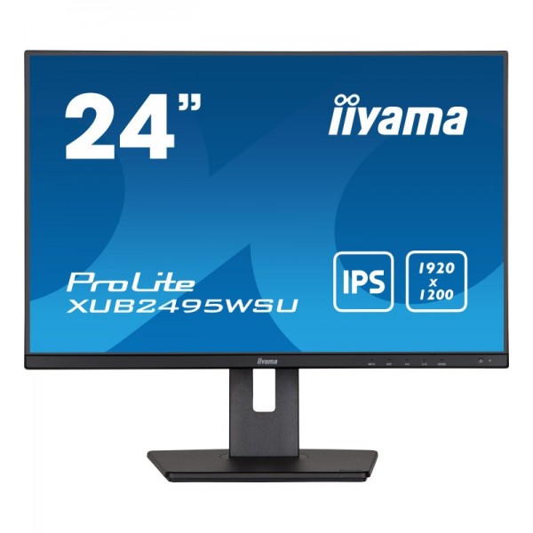 iiyama ProLite XUB2495WSU-B5 écran plat de PC 61,2 cm (24.1") 1920 x 1200 pixels WUXGA LCD Noir 