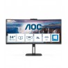 AOC V5 CU34V5CW LED display 86,4 cm (34") 3440 x 1440 pixels Wide Quad HD Noir 