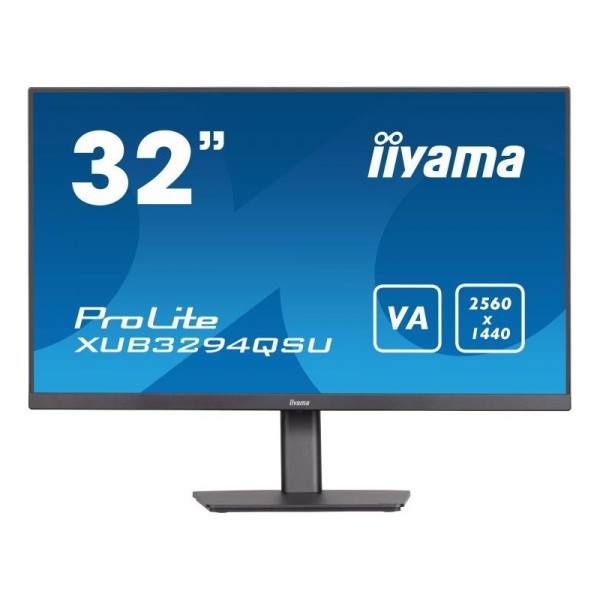 iiyama ProLite XUB3294QSU-B1 écran plat de PC 80 cm (31.5") 2560 x 1440 pixels Wide Quad HD LCD Noir 