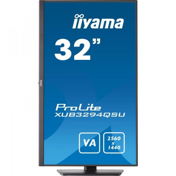 iiyama ProLite XUB3294QSU-B1 écran plat de PC 80 cm (31.5") 2560 x 1440 pixels Wide Quad HD LCD Noir 