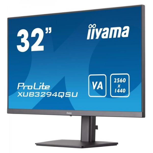 iiyama ProLite XUB3294QSU-B1 écran plat de PC 80 cm (31.5") 2560 x 1440 pixels Wide Quad HD LCD Noir 