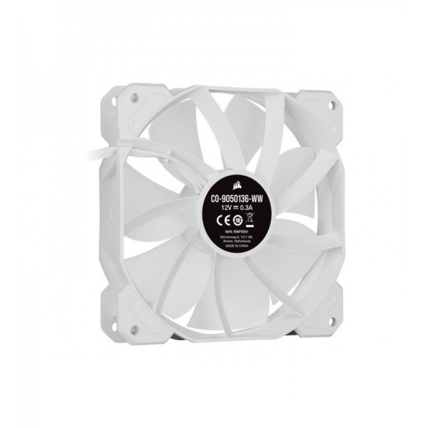 CORSAIR SP120 RGB ELITE BLANC LED Air Guide 