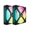 CORSAIR Kit de démarrage ventilateurs PWM 140 mm CORSAIR iCUE LINK QX140 RGB 