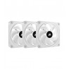 CORSAIR Kit de démarrage ventilateurs PWM 120 mm CORSAIR iCUE LINK QX120 RGB -WH 