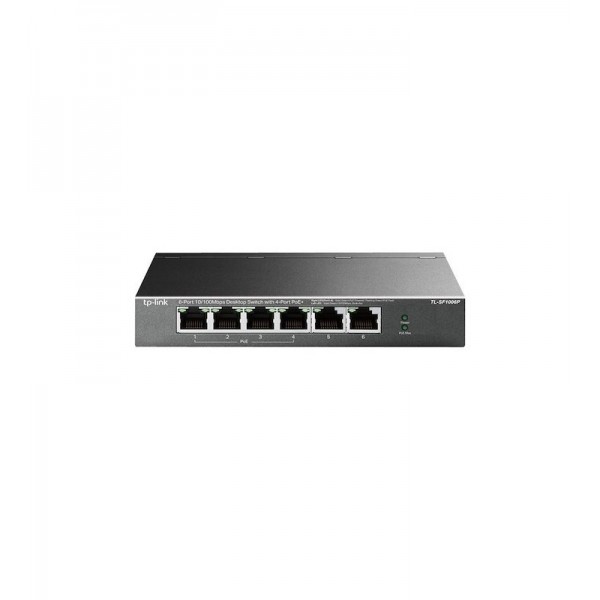 TP-LINK TL-SF1006P - Switch de bureau 6 ports 10/100 Mbps avec 4 ports PoE+ 