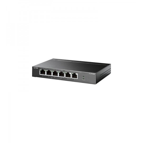 TP-LINK TL-SF1006P - Switch de bureau 6 ports 10/100 Mbps avec 4 ports PoE+ 