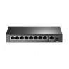 TP-LINK TL-SF1009P - Switch de bureau 9 ports 10/100 Mbps avec 8 ports PoE+ 