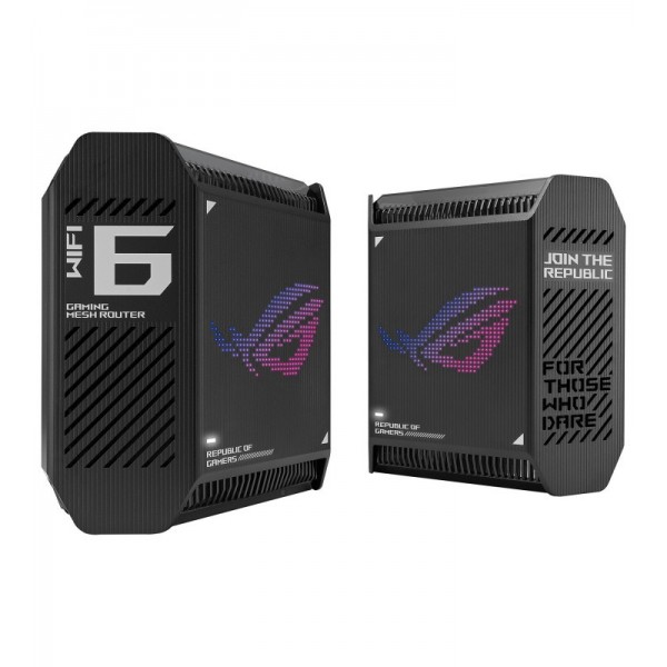 ASUS ROG Rapture GT6 (B-2-PK) Tri-bande (2,4 GHz / 5 GHz / 5 GHz) Wi-Fi 6 (802.11ax) Noir 4 Interne 