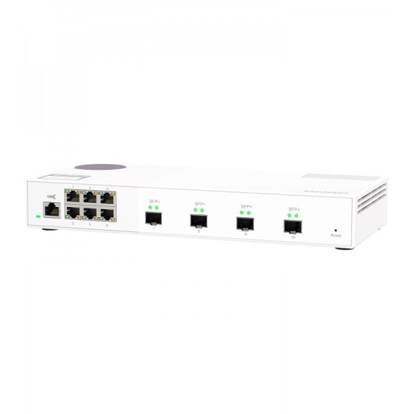 QNAP QSW-M2106-4S commutateur réseau Géré L2 2.5G Ethernet (100/1000/2500) Blanc 