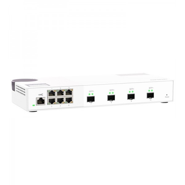 QNAP QSW-M2106-4S commutateur réseau Géré L2 2.5G Ethernet (100/1000/2500) Blanc 