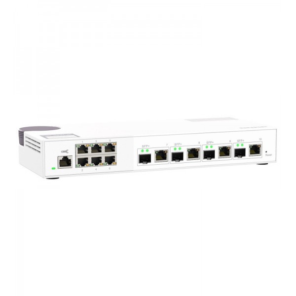 QNAP QSW-M2106-4C commutateur réseau Géré L2 2.5G Ethernet (100/1000/2500) Blanc 