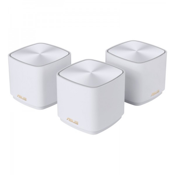 ASUS ZenWiFi XD4 Plus AX1800 3 Pack White Bi-bande (2,4 GHz / 5 GHz) Wi-Fi 6 (802.11ax) Blanc 2 Interne 