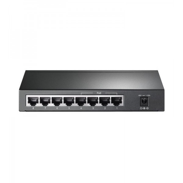 TP-Link TL-SG1008P Gigabit Ethernet (10/100/1000) Connexion Ethernet, supportant l'alimentation via ce port (PoE) Gris 