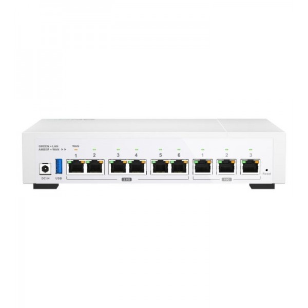 QNAP QHora-322 Routeur connecté 2.5 Gigabit Ethernet, 10 Gigabit Ethernet Blanc 