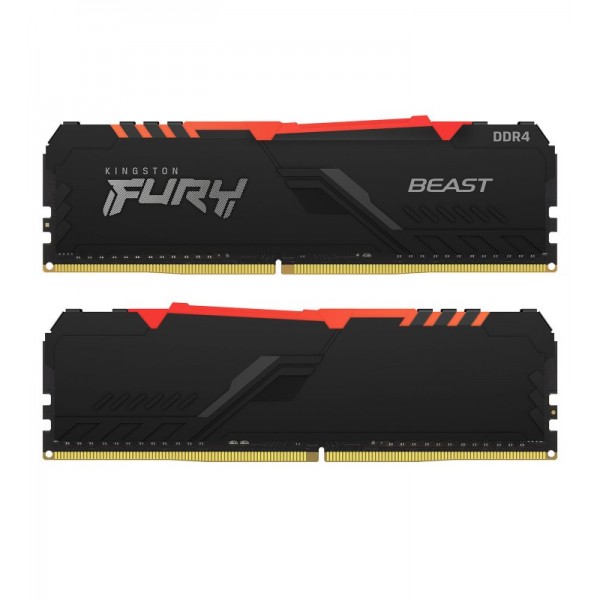 KINGSTON 32G  (2x16G) D4 3200Mhz FURY Beast Rgb*KF432C16BB12AK2/32 