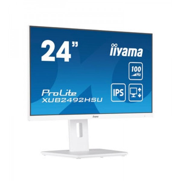 iiyama XUB2492HSU-W6 écran plat de PC 60,5 cm (23.8") 1920 x 1080 pixels Full HD LED Blanc 