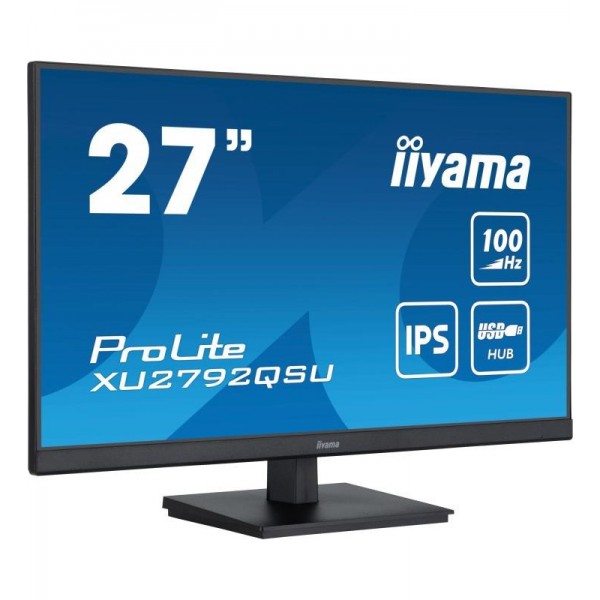 iiyama ProLite écran plat de PC 68,6 cm (27") 2560 x 1440 pixels Dual WQHD LED Noir 