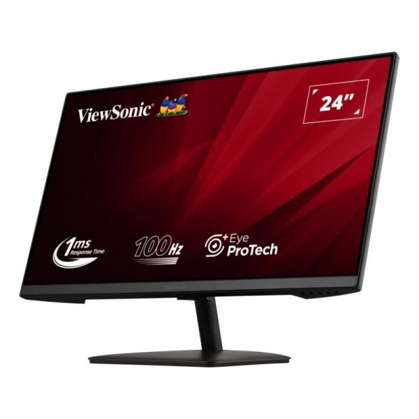 Viewsonic VA2408-MHDB écran plat de PC 61 cm (24") 1920 x 1080 pixels Full HD LED Noir 