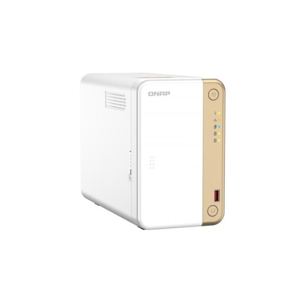 QNAP TS-262 NAS Tower Ethernet/LAN Or, Blanc N4505 