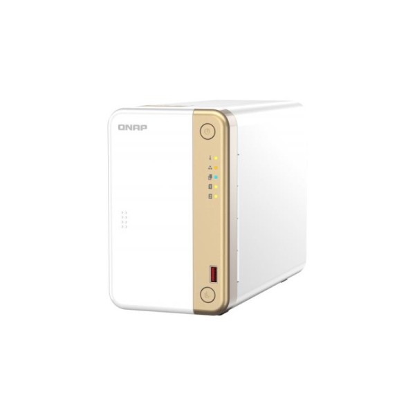 QNAP TS-262 NAS Tower Ethernet/LAN Or, Blanc N4505 