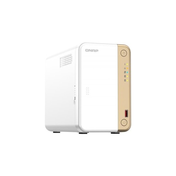 QNAP TS-262 NAS Tower Ethernet/LAN Or, Blanc N4505 