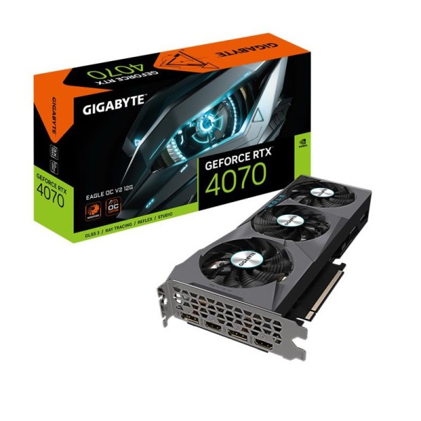 Gigabyte EAGLE GeForce RTX 4070 OC V2 12G NVIDIA 12 Go GDDR6X 