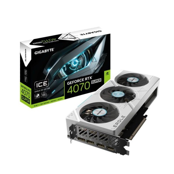 Gigabyte EAGLE GeForce RTX 4070 SUPER OC ICE NVIDIA 12 Go GDDR6X 