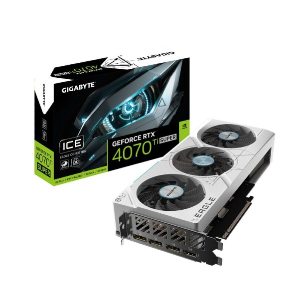 Gigabyte EAGLE GeForce RTX 4070 Ti SUPER OC ICE 16G NVIDIA 16 Go GDDR6X 