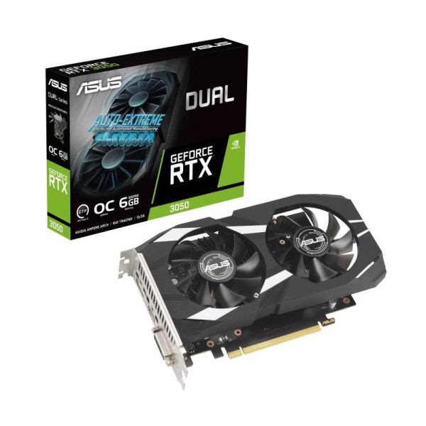 ASUS Dual -RTX3050-O6G NVIDIA GeForce RTX 3050 6 Go GDDR6 