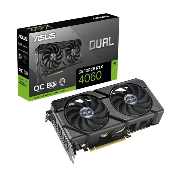 ASUS Dual -RTX4060-O8G-EVO NVIDIA GeForce RTX 4060 8 Go GDDR6 