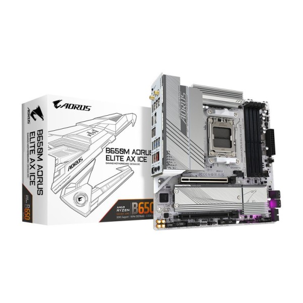 GIGABYTE B650M A ELITE AX ICE 