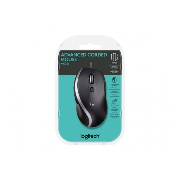 LOGITECH M500S Laser Filaire Noir - Souris 