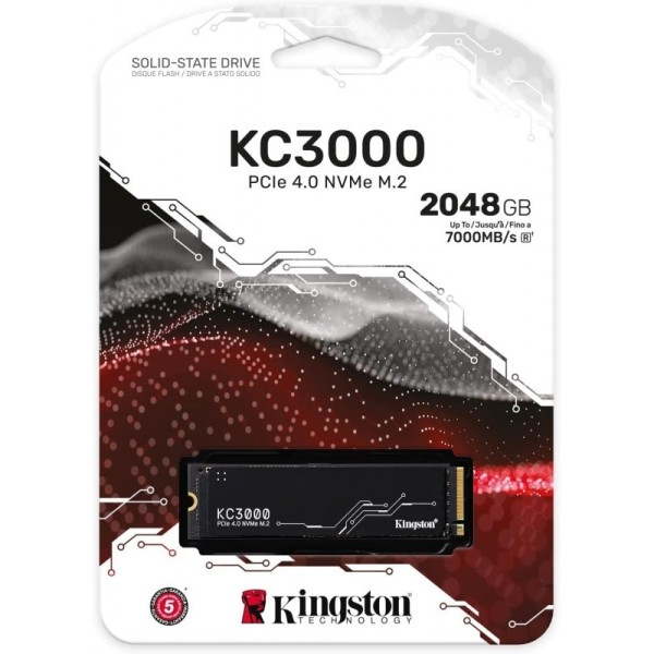 KINGSTON SSD KC3000 2T PCIe 4.0 NVMe M.2 *SKC3000D/2048G 